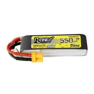 -&nbsp;Tattu Battery Tattu R-Line 550mAh 7.4V 95C 2S1P XT30