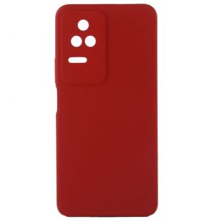 Evelatus POCO F4 Premium Soft Touch Silicone Case Red sarkans