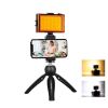 Sporta kameras - Puller Live broadcast kit Puluz tripod mount + LED lamp + phone clamp 