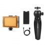 Puller Live broadcast kit Puluz tripod mount + LED lamp + phone clamp
