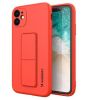Аксессуары Моб. & Смарт. телефонам - Galaxy A22 5G Kickstand Case Silicone Stand Cover Red sarkans 