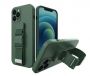 - iLike 
 Samsung 
 Galaxy A22 5G Rope case gel TPU airbag case cover with lanyard 
 Dark Green zaļš zaļš
