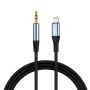 - Vipfan Cable VFAN L05 Lightning to mini jack 3.5mm AUX, 1m  gray
