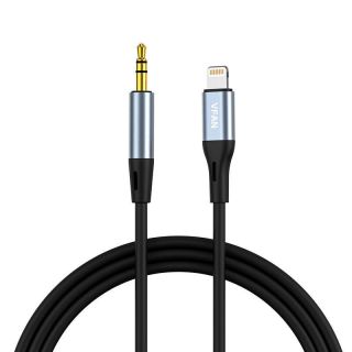 -&nbsp;Vipfan Cable VFAN L05 Lightning to mini jack 3.5mm AUX, 1m  gray