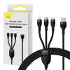 Bezvadu ierīces un gadžeti Baseus 3in1 USB cable Flash II Series, USB-C + micro USB + Lightning, 66W, 1....» 