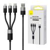 Bezvadu ierīces un gadžeti Baseus 3in1 USB cable StarSpeed Series, USB-C + Micro + Lightning 3,5A, 1.2m ...» 