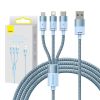 Bezvadu ierīces un gadžeti Baseus 3in1 USB cable StarSpeed Series, USB-C + Micro + Lightning 3,5A, 1.2m ...» 