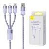 Bezvadu ierīces un gadžeti Baseus 3in1 USB cable StarSpeed Series, USB-C + Micro + Lightning 3,5A, 1.2m ...» 