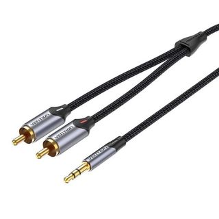 -&nbsp;Vention Cable Audio 2xRCA to 3.5mm Vention BCNBI 3m  grey