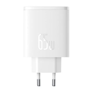 Baseus Wall charger OS-Cube Pro 2xUSB-C + USB, 65W  white balts