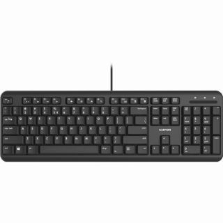 CANYON wired keyboard with Silent switches 105 keys black 1.5 Met melns
