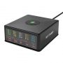 - BlitzWolf Charger Blitzwolf 868H, 2xUSB-A, 3xUSB type-C, 160W  black