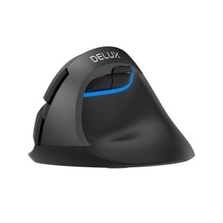 - Delux Wireless Vertical Mouse Delux M618Mini DB BT+2.4G 2400DPI  black