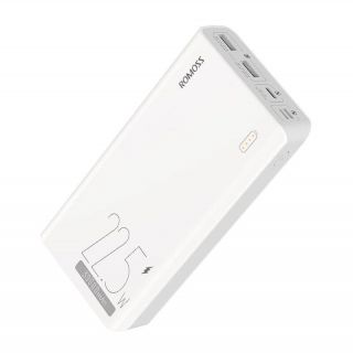 - Romoss Powerbank Romoss SENSE8F 30000mAh, 22.5W  white balts