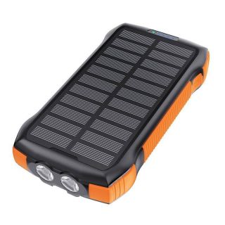 - Choetech Choetech B567 Solar power bank with inductive charging 3x USB 20000mAh 20W  /  QC 18W  /  Qi 10W  black-orange