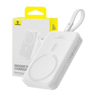 Baseus Baseus Powerbank Baseus Magnetic Mini 10000mAh, USB-C 30W MagSafe  white