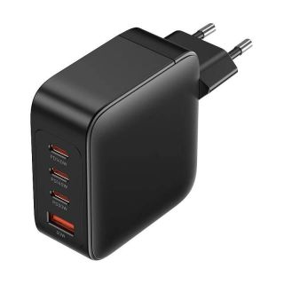 - Vention Wall charger, Vention, FEIB0-EU, 3xUSB-C, USB- A, 140W / 140W / 30W / 18W, GaN  czarna