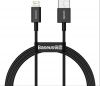Bezvadu ierīces un gadžeti Baseus Baseus 
 Apple 
 Cable Superior USB - Lightning 1,0 m 2,4A 
 Black ...» 