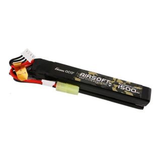 - Gens ace Gens ace 25C 1500mAh 3S1P 11.1V Nunchuck 2X Airsoft Gun Lipo Battery with T Plug