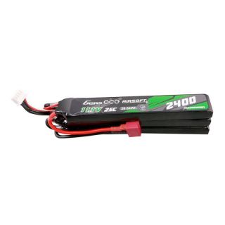 - Gens ace Gens ace 25C 2400mAh 3S2P 11.1V NUNCHUCK 3X Airsoft Gun Lipo Battery with Deans T  Plug