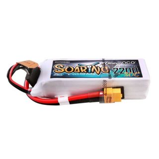 -&nbsp;Gens ace Gens ace G-Tech Soaring 2200mAh 14.8V 30C 4S1P Lipo Battery Pack with XT60 plug