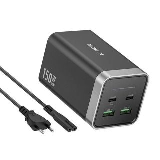 - Mokin Charger MOKiN PD150W 2xUSB-C 2xUSB-A  black melns