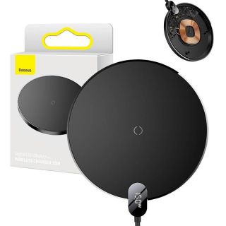 Baseus&nbsp;Inductive wireless charger Digital LED 15W  black