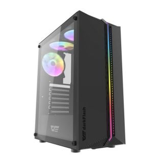 -&nbsp;Darkflash Computer case Darkflash DK151 LED with 3 fan  black
