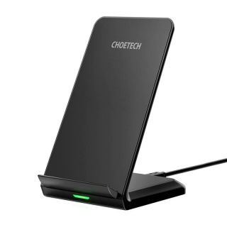-&nbsp;Choetech Choetech 10W inductive wireless charger with stand  black
