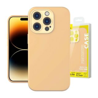 Baseus&nbsp;Liquid Silica Gel Case for iPhone 14 Pro Max  Sunglow + tempered glass + cleaning kit