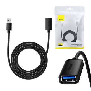 Baseus&nbsp;USB 3.0 Extension cable male to female, AirJoy Series, 2m  black