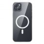 Phone case Magnetic Crystal Clear for iPhone 13  transparent  with all-tempered-glass screen protector and cleaning kit