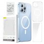 Baseus Phone case Magnetic Crystal Clear for iPhone 13 Pro  transparent  with all-tempered-glass screen protector and cleaning kit