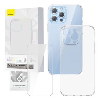 Baseus&nbsp;Transparent Case and Tempered Glass set Corning for iPhone 13 Pro
