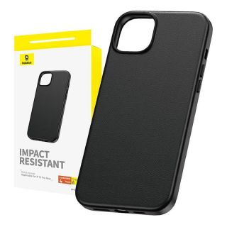 Baseus Phone Case for iPhone 15 ProMax Fauxther Series  Black