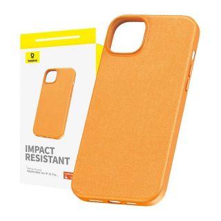 Baseus&nbsp;Phone Case for iPhone 15 Pro Fauxther Series  Orange