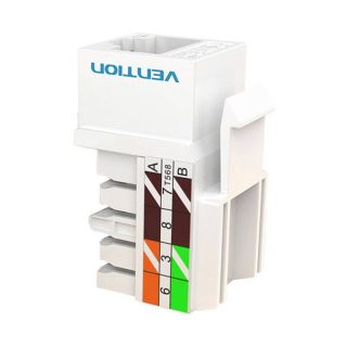 -&nbsp;Vention Keystone Jack Coupler Cat.5E UTP 180-Degree Vention IPBW0 White