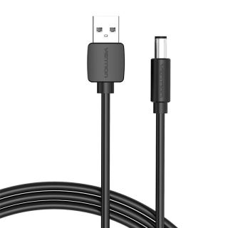 -&nbsp;Vention Power Cable USB 2.0 to DC 5.5mm Barrel Jack 5V Vention CEYBG 1,5m  black