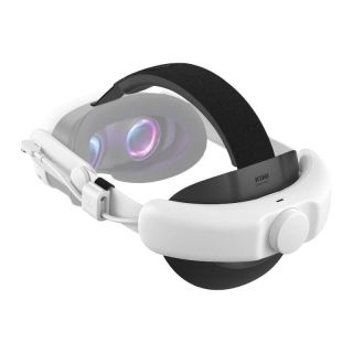 - KiwiDesign Single-Point-Charging Battery Head Strap 6400mAh Kiwi Design Q31-SPCU for Meta Quest 3 White