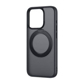 Baseus Phone Case SkyRing Magnetic with Stand for iP 13 Pro + tempered-glass and cleaning kit  black