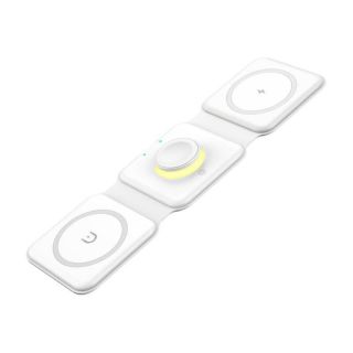 - Essager Magnetic wireless charger, Essager, EWXCX3-NMC02, 3w1, 15W  white