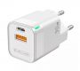 - Jellico C44 Mini PD 30W QC 3.0 Smart Adaptive Fast Charger with 1x USB-C  5-20V   /  USB 3A White