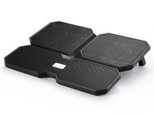 - Deepcool 
 
 Multicore x6 Notebook cooler up to 15.6'' 	900g g, 380X295X24mm mm, Black melns