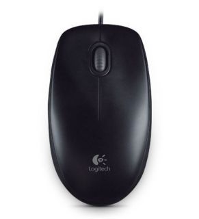 Logitech Mouse B100 Wired, Black melns