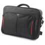 TARGUS Clamshell Laptop Bag CN418EU Black / Red, Shoulder strap, Briefcase