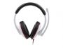 MHS-001-GW Stereo headset 3.5 mm, Glossy white, Built-in microphone