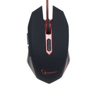 GEMBIRD Gaming mouse, Black / red, MUSG-001-G, USB melns