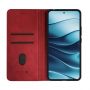 Evelatus Xiaomi Redmi Note 14 5G Book Case PU Leather Red
