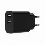 GEMBIRD CHARGER USB UNIVERSAL BLACK / 2P TA-UC-2A12-01-BK