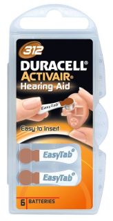 DURACELL&nbsp;A312 / DA312 / ZL312, Zinc air cells, 6 pc s